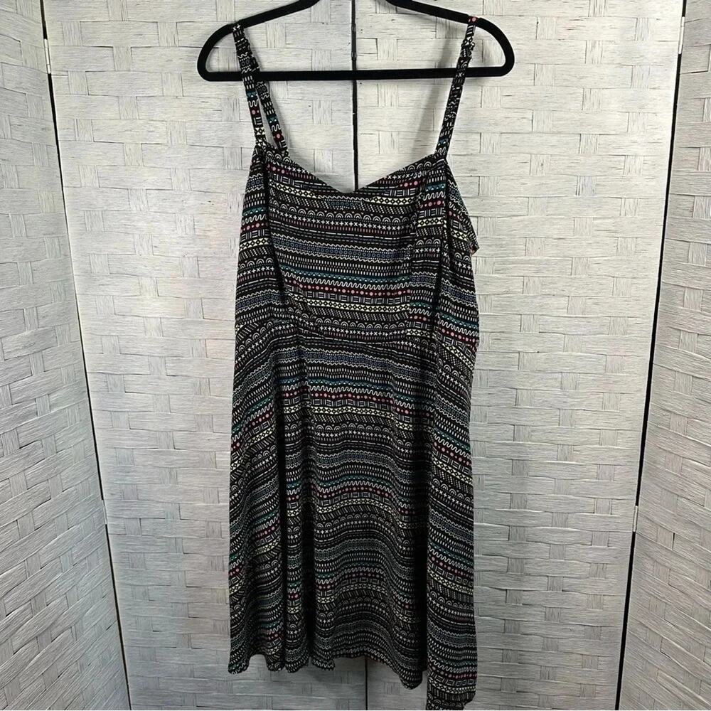 Torrid Womens Dress Mini Challis Sweetheart colorful summer 90s coastal Plus SZ - Picture 7 of 15